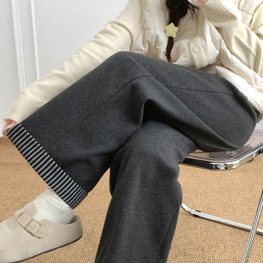 Retro Wool Casual Pants