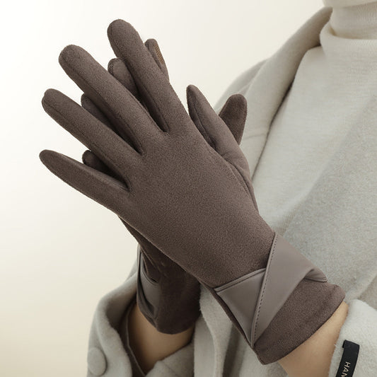 Women's Fleece-lined Warm Gloves